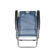 Aga Sonnenliege mit Fußteil DS713 Blau, leicht & klappbar, Stahl - pulverbeschichtet, UV-beständig, Liegestuhl, Gartenstühle, Gartenliege, Relaxsessel mit Kopfpolster, Camping Garten Balkon