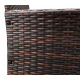 Aga Garten Rattan Set MR4253 Dunkelbraun