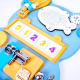 Aga4Kids Montessori Holztafel Bär Blau
