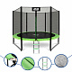 Aga SPORT PRO Trampolin 305 cm 10 ft Hellgrün, Kindertrampolin, Gartentrampolin mit Sicherheitsnetz + Sicherheitsnetz + Leiter