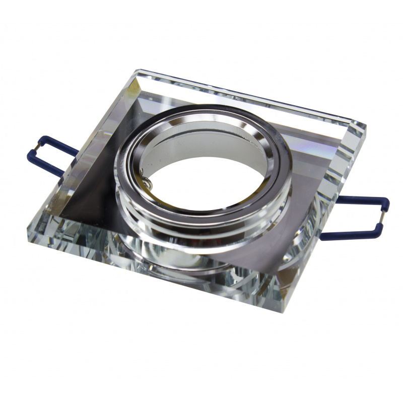 Abhängung Spotlight BRG70067 Quadratische Deckenstrahler Deckenleuchte Deckenlampe Deckenstrahler Glas - abgeschrägte Kanten - ZRCADLO