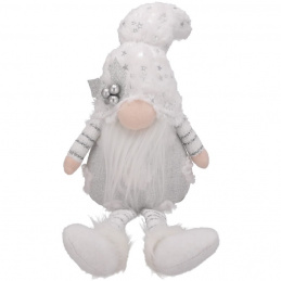 Skrzat świąteczny krasnal świecący - 48 cm