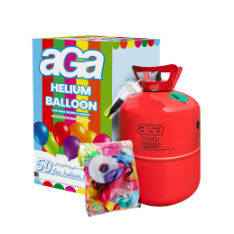 Aga4Kids Helium Balloon Gas für ca.50 Luftballons Grün/Blau/Rosa