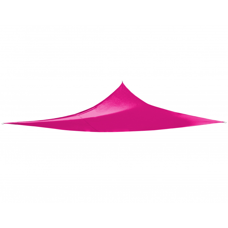 Linder Exclusiv Sonnensegel Dreieck, Sonnenschutz für Balkon und Terrasse,Wasserdicht,Schutz vor UV Strahlungen (3,6x3,6x3,6 m) Fuchsia