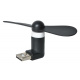 Mini-Ventilator microUSB schwarz ISO 5770