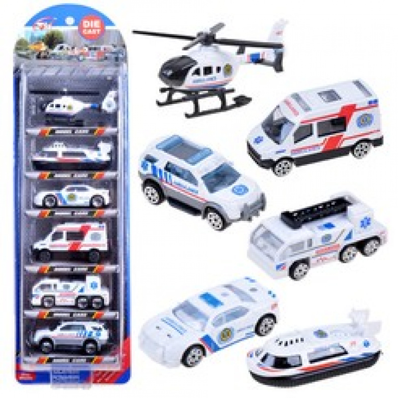 Polizeiautos 6-teiliges Set ZA3505
