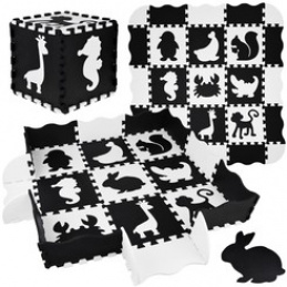 Schaumstoff-Puzzle-Kontrastmatte Tierformen ZA4783 universal