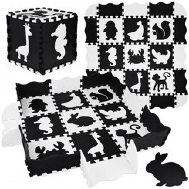 Schaumstoff-Puzzle-Kontrastmatte Tierformen ZA4783 universal