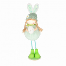 Dekoracja do postawienia wielkanocna materiałowa dziewczynka
