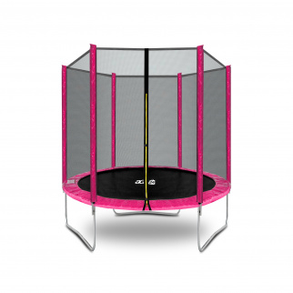 Aga SPORT TOP Trampolin,Kindertrampolin mit Sicherheitsnetz  180 cm Rosa
