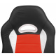 Aga Spielstuhl,Bürostuhl,Drehbarer Spielstuhl,Gamingstuhl, Racing Schreibtischstuhl, Chefsessel Schwarz - Rot