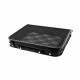 Aga Klappbarer Campingtisch 60x40x25/33 cm Schwarz   Aga Mini Campingtisch klappbar – Aluminiumtisch 60x40x25/33 cm höhenverstellbar – leicht, stabil & wetterfest – faltbar mit Griff, ideal für Outdoor & Reisen