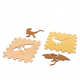 Aga Schaumstoff-Puzzlematte / Laufstall 36Stück Dinosaurier 143cm x 143cm x1cm