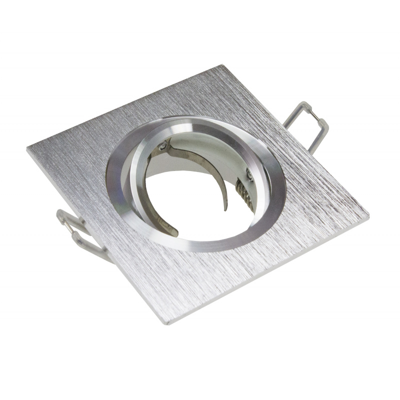 Quadratischer Deckenstrahler 71017 ALU Deckenleuchte Deckenlampe Deckenstrahler silber EXCLUSIVE