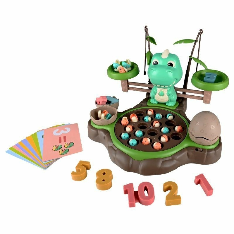 B36L1 GRA ZRĘCZNOŚCIOWA ŁOWIENIE          DINOZAURÓW DINO WĘDKI