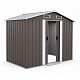 Aga Gartenhaus 236x190x174 cm Graubraun