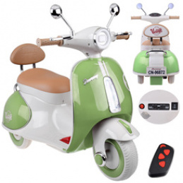 Klasyczny Skuter na akumulator elektryczny dla dziecka PA0330 zielony uniwersalny