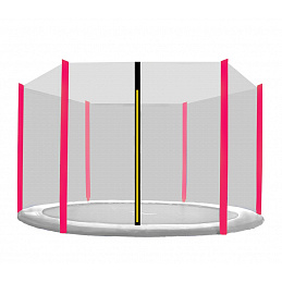 Aga Schutznetz 250 cm für 6 Stangen Schwarzes Netz / Pink