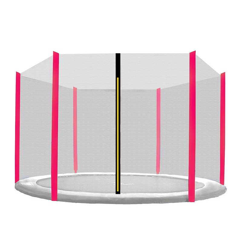 Aga Schutznetz 250 cm für 6 Stangen Schwarzes Netz / Pink