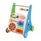Aga4Kids Interaktive Lauflernhilfe aus Holz,Lauflernwagen,Lernspielzeug aus Holz