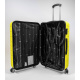 Aga Travel Kofferset Reisekofferset, Hartschalenkoffer, Doppelgriff mit Zahlenschloss, Koffer auf Rollen 3tgl Reisekoffer auf 4 Rollen  MR4658 Gelb