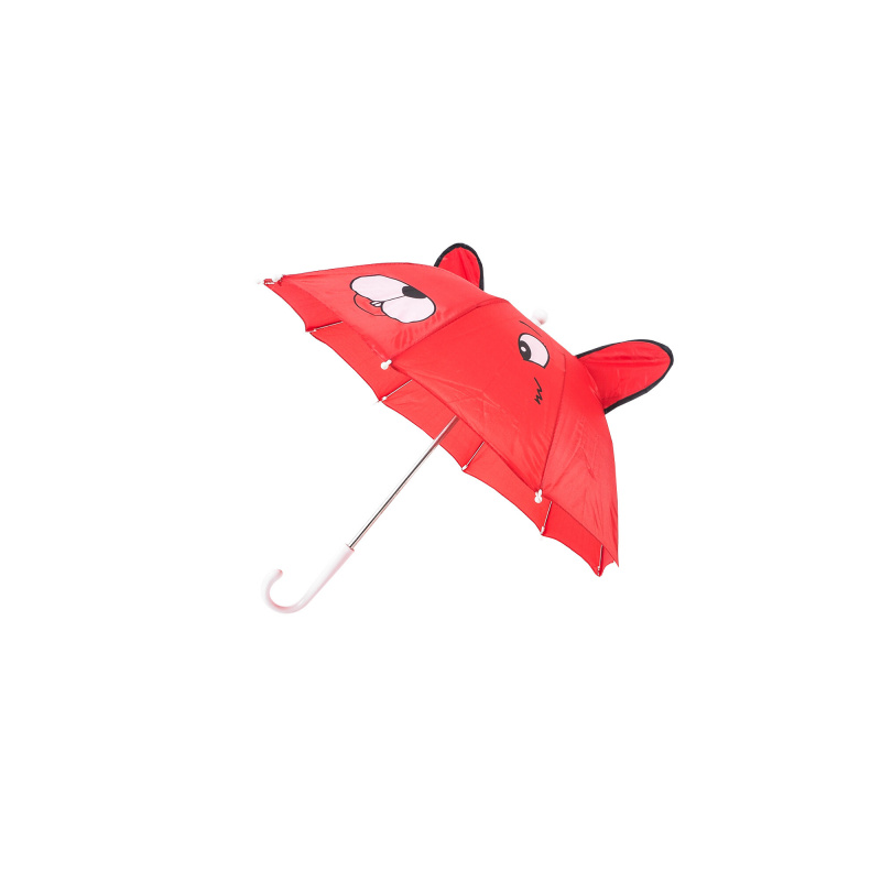 Aga Kinderschirm, Regenschirm, 50 cm Rot, Klappschirm mit Automatik-Öffnung, Stockschirm