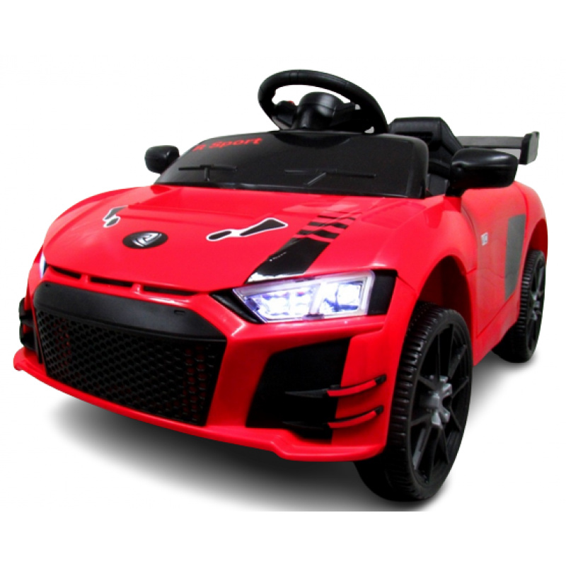 Cabrio A1 czerwony, autko na akumulator, funkcja bujania, PILOT