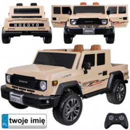 Duże auto  PICKUP na akumulator elektryczne dla dzieci 2os 4x4 paka PA0329 uniwersalny