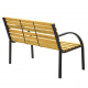 Aga Gartenbank Metall, 2-Sitzer Sitzbank, Parkbank bis 240kg belastbar, Terrassenbank für Garten, Balkon und Terrasse MR2007 122x60x81 cm