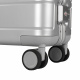 Handgepäck, Aluminium Koffer MR4678 Silber, Teleskopgriff, TSA, 4 Rollen, Aluminium Hartschale