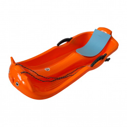 Aga Kinder Schlitten DS496 Orange, Hochwertige Kinderschlitten aus Kunststoff, stabile und schöne Schlitten für Kinder