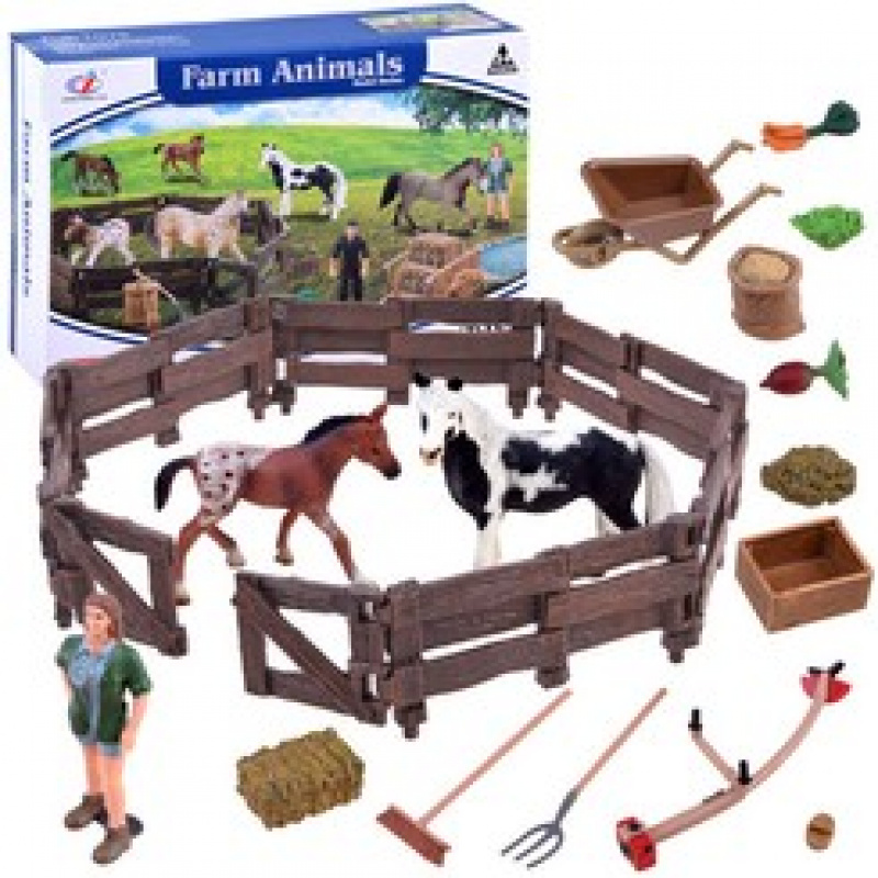 Figurensatz Pferde Bauernhof ZA2991C