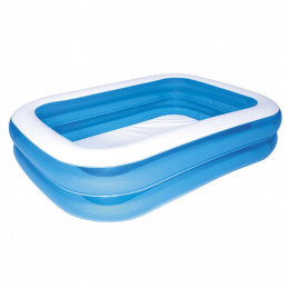 Bestway Family Pool 211x132x46 cm – aufblasbares Schwimmbecken – Einfache und schnelle Installation - 400 Liter – UV-beständig - robustes PVC – inkl. Reparaturset - 67002