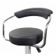 Aga Barhocker MR2037 Schwarz aus Kunstleder 360° drehbar höhenverstellbar, Barstuhl, Küchenhocker, Barhocker, Barstuhl, Bistrohocker