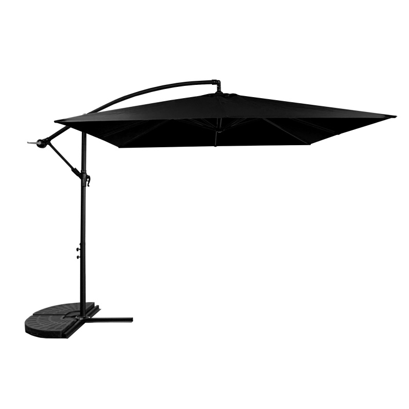 Aga Gartenschirm MR2048 250 cm Schwarz