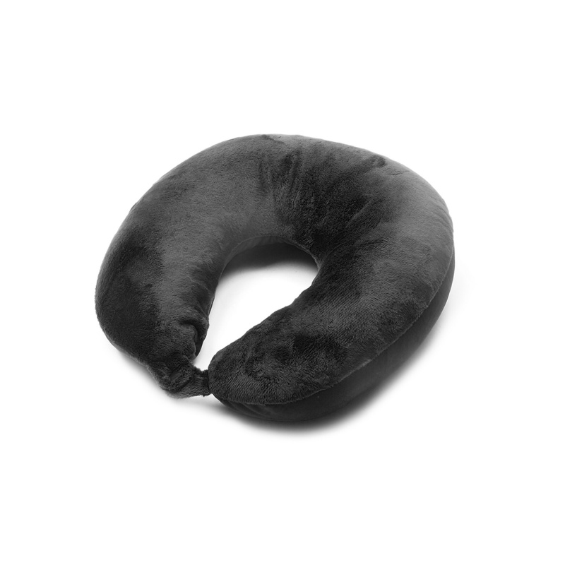 Aga Reisekissen Nackenkissen Flugzeug Reisekissen Nackenkissen Stützkissen luxuriöses kompaktes und leichtes Quick Pack für Camping Schlafrestkissen DS1702 Schwarz