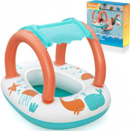 Bestway Dmuchany Ponton comfort plush łódka odpinany dach z dnem 34203 uniwersalny