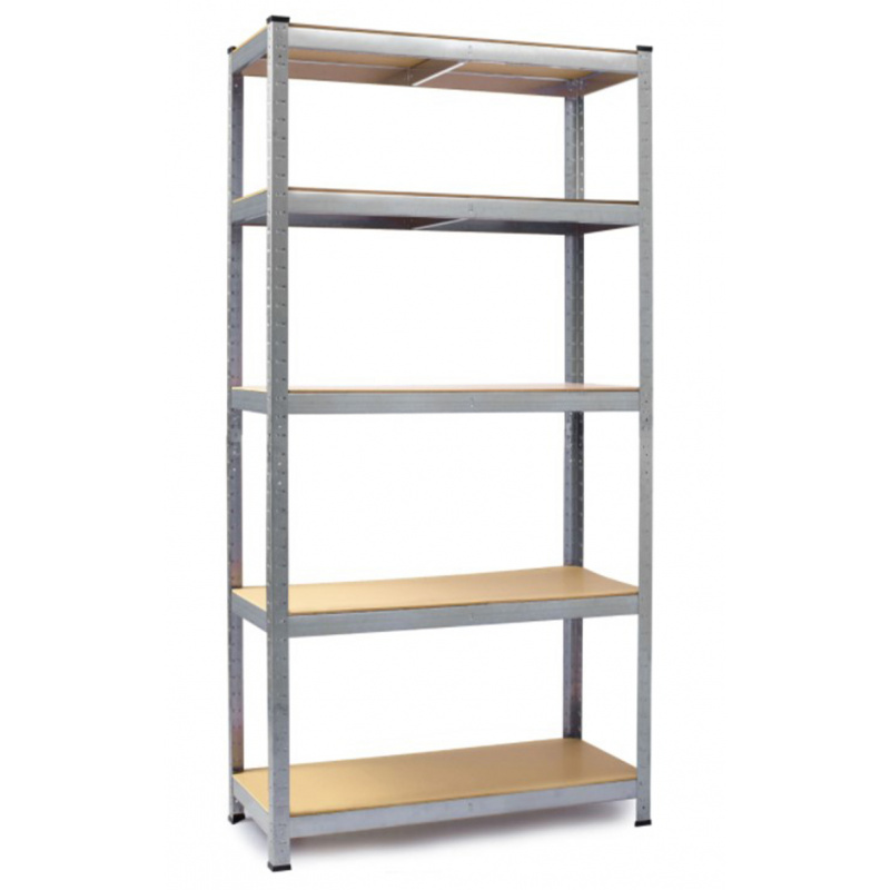 Kynast Steckregal, Werkstattregal,Schwerlastregal, Lagerregal, Metallregal 180x90x40 cm, 5 Böden, raglast gesamt 875 kg