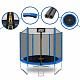Aga SPORT TOP Trampolin, 244 cm 8 ft Blau, Kindertrampolin, Gartentrampolin mit Sicherheitsnetz + Sicherheitsnetz + Leiter