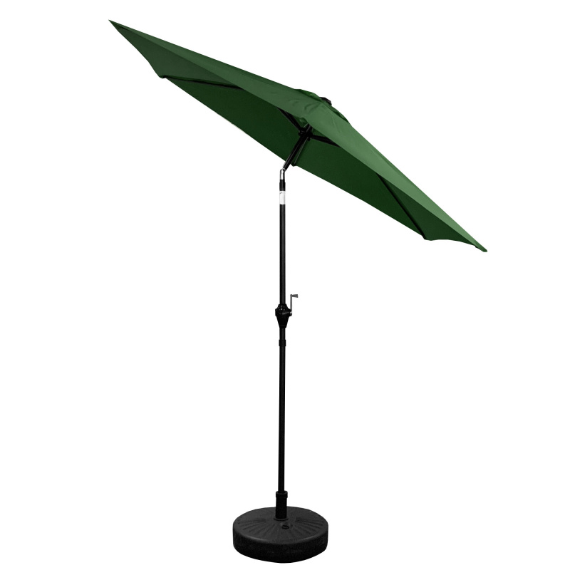 Aga Kippbarer Garten-Sonnenschirm 250 cm Dunkelgrün
