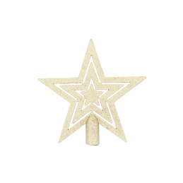 Aga Glitzer-Stern-Weihnachtsbaumspitze Gold