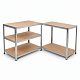Linder Exclusiv Steckregal, Werkstattregal,Schwerlastregal, Lagerregal, Metallregal 180x100x60 cm