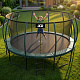 Aga SPORT EXCLUSIVE Trampolin 496 cm 16 ft Dunkelgrün, Kindertrampolin, Gartentrampolin mit Sicherheitsnetz + Sicherheitsnetz + Leiter