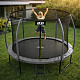 Aga SPORT EXCLUSIVE Trampolin 305 cm 10 ft Grau, Kindertrampolin, Gartentrampolin mit Sicherheitsnetz + Sicherheitsnetz + Leiter