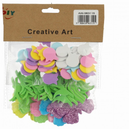 Naklejki wielkanocne kolorowe piankowe