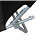 Aga Garten-Liegestuhl MR4254-Black mit Baldachin