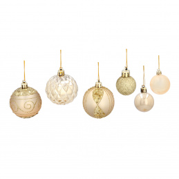 Aga Weihnachtskugeln MIX 33 Stück Gold