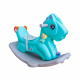 Aga4Kids Kunststoff-Schaukelpferd 2-in-1 DS3802 Blau