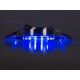 BERGE Pendelleuchte Deckenstrahler Deckenleuchte  BRG71025 - GU10 - quadratisch + LED-Streifen 3W blau