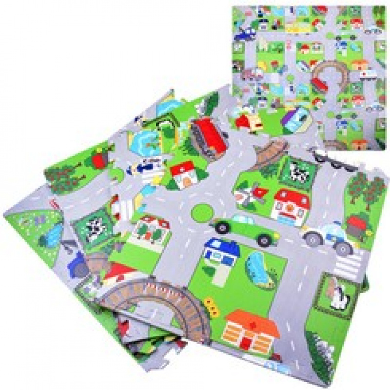 Schaumstoffmatte Straßenpuzzle ZA2510